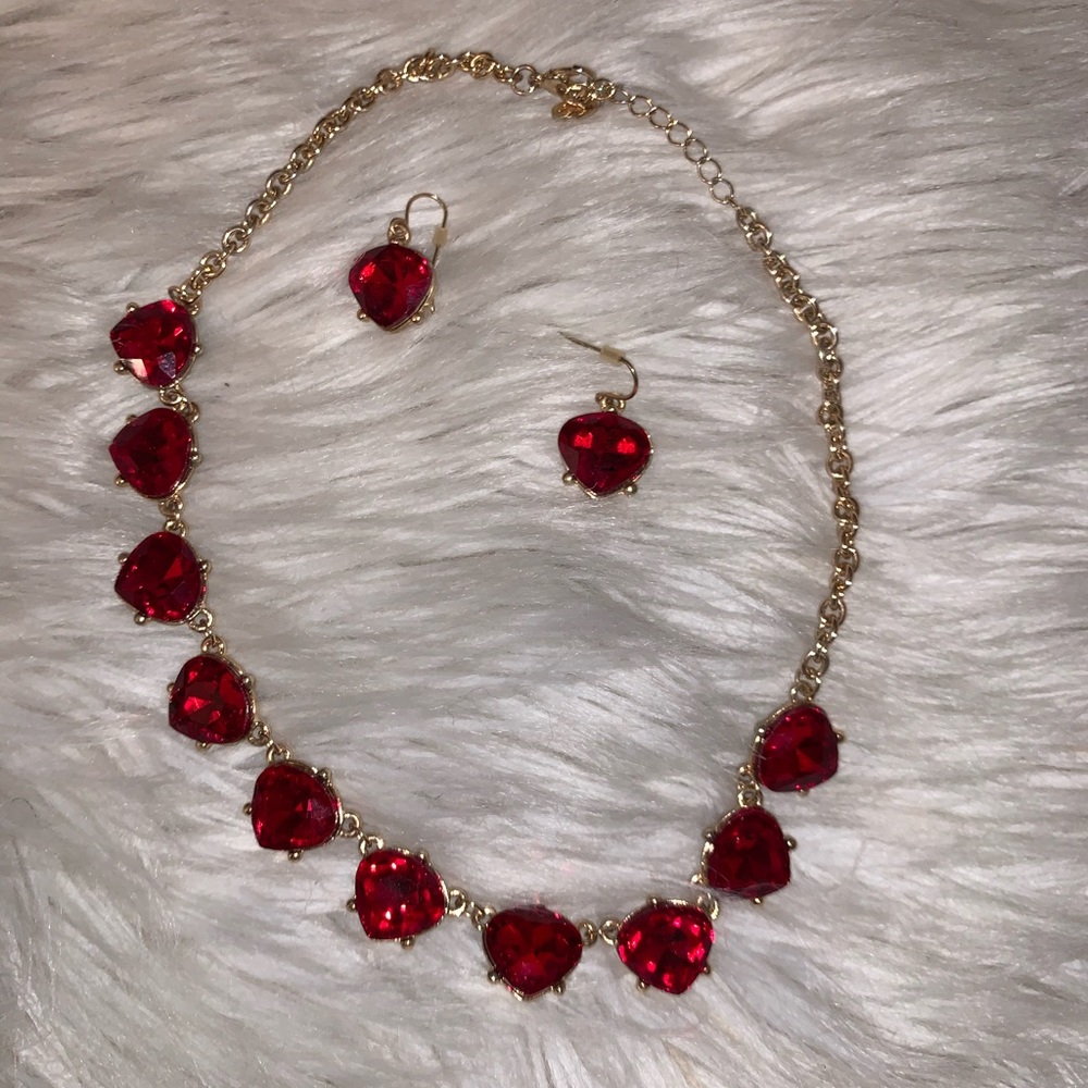 Matching earring and necklace set